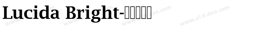 Lucida Bright字体转换